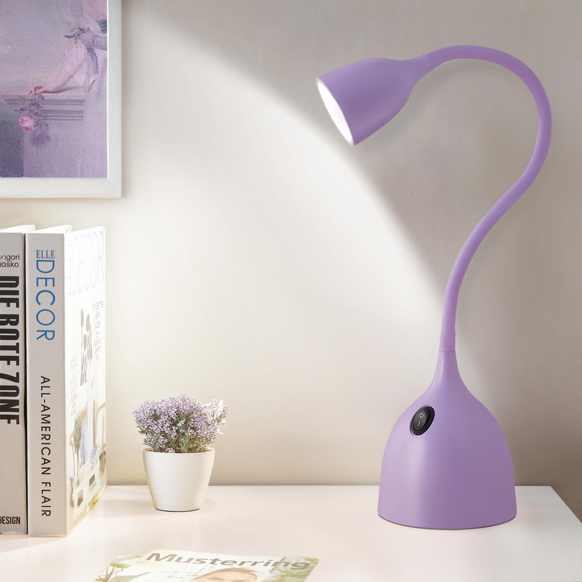 EJIAXIN Desk Lamp for Home Office, LED Reading Light, Black