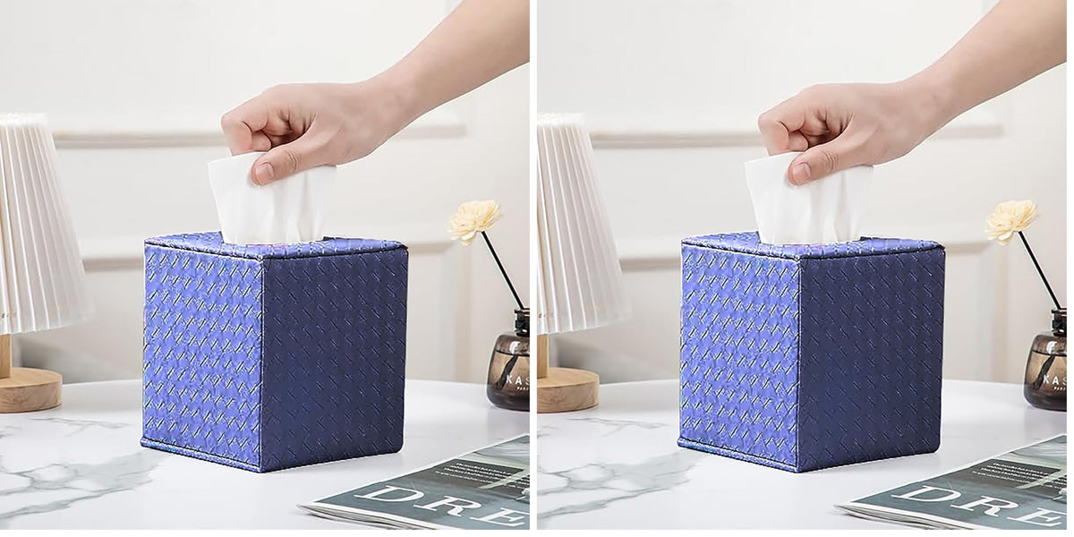 Gold Tissue Box Cover,Tissue Box Cover Square,Gold Tissue Box Holders,Tissue Holder for Bathroom Accessories,Bathroom Tissue Holders