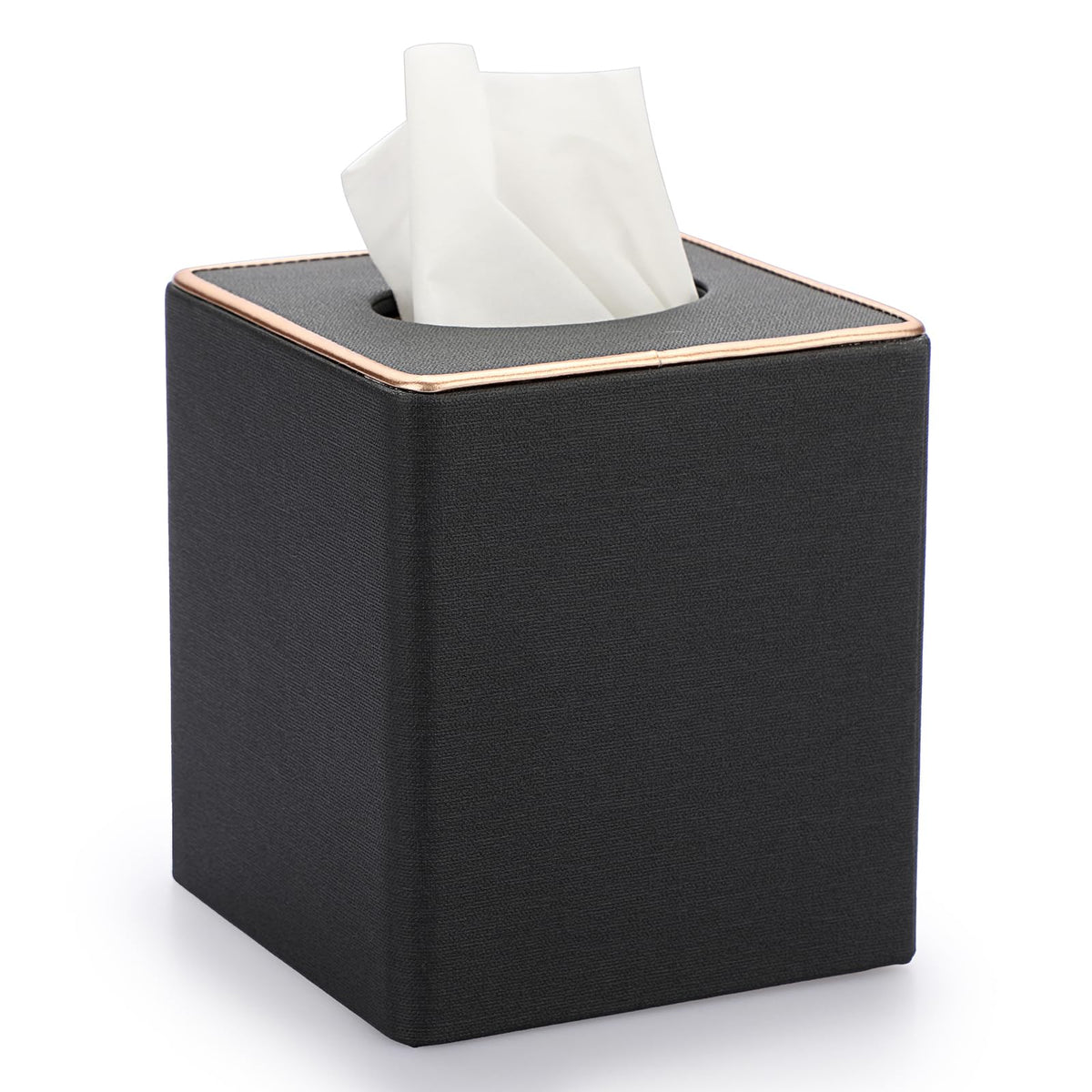 Sumnacon Square Linen Tissue Box Cover,Magnetic Bottom Tissue Box Holder