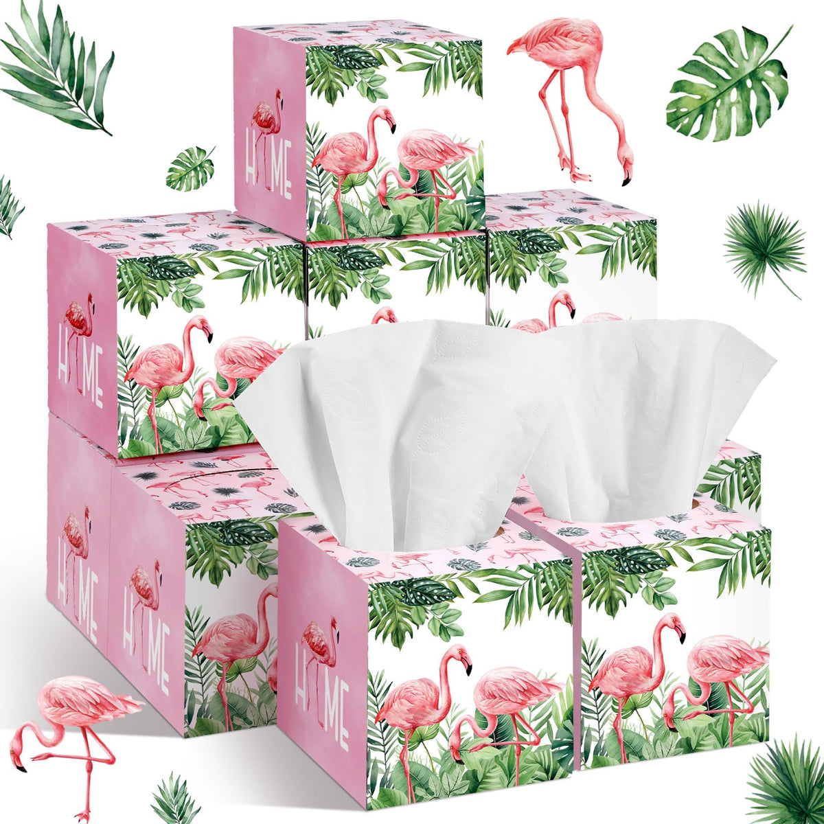 Fourluoo 12 Pack Fruit Facial Tissues Cube Face Boxes 600 Sheets 3 Ply