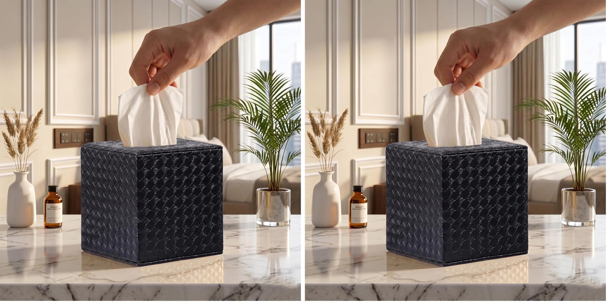 Gold Tissue Box Cover,Tissue Box Cover Square,Gold Tissue Box Holders,Tissue Holder for Bathroom Accessories,Bathroom Tissue Holders