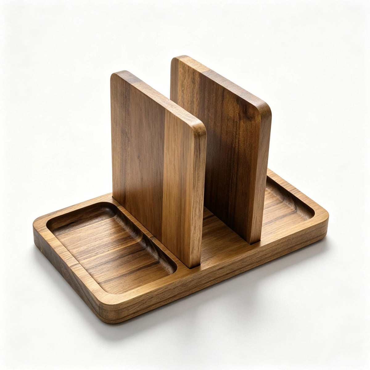 Acacia Wooden Tissue Box Cover, Square Tissue Box Cover with Storage Tray, Decorative Tissues Boxes Covers, Modern Farmhouse Decor Tissues Holder for Bathroom, Bedroom, Dinner Table,Office,Kitchen
