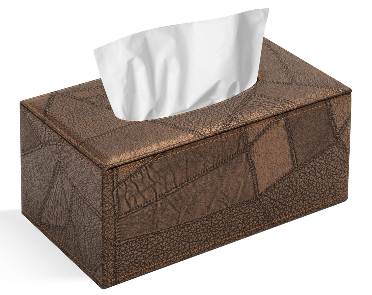 Colylan Tissue Box Cover Rectangular Tissue Box Holder for Bathroom (White)