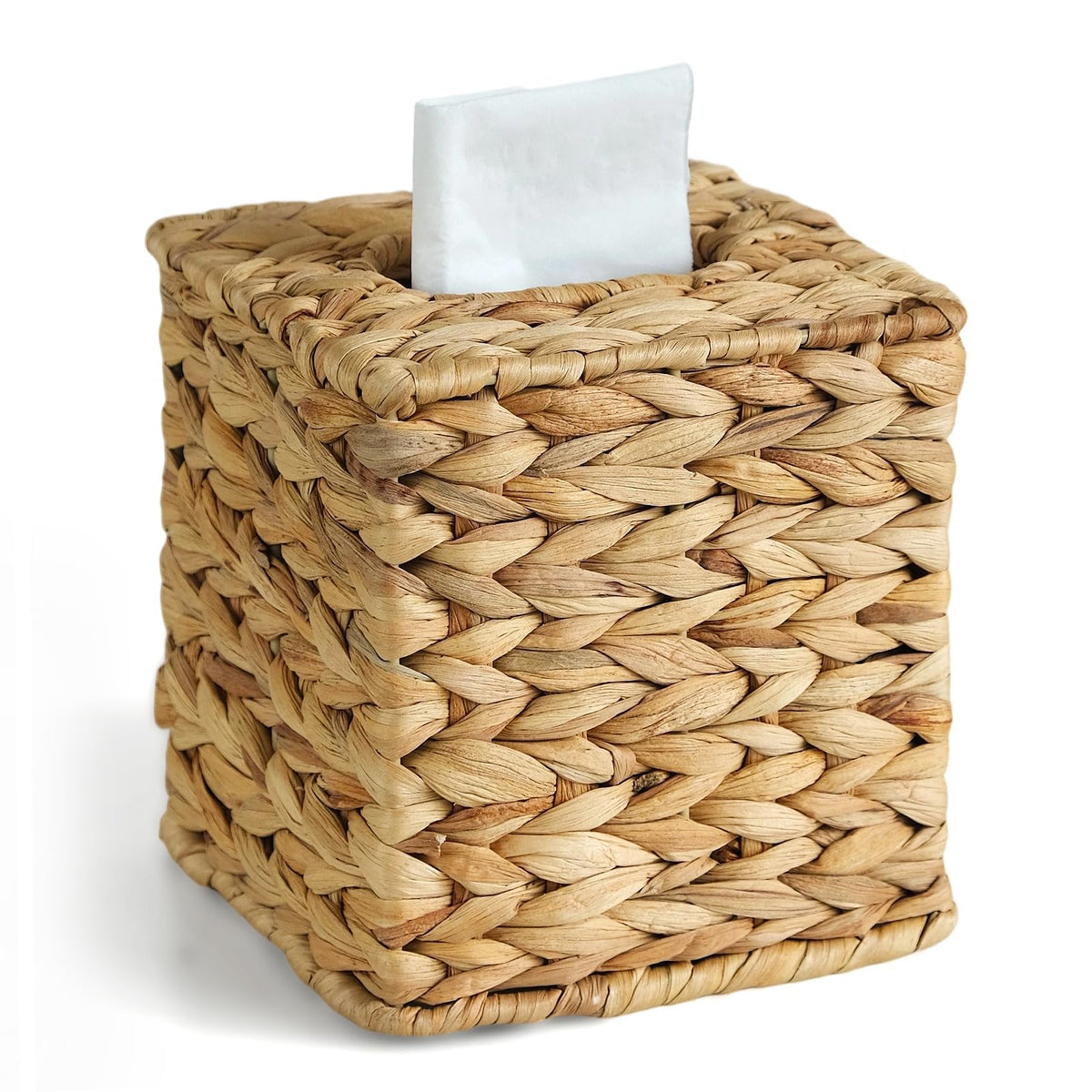 Wicker Tissue Box Cover, Rattan Tissue Box Holder Square